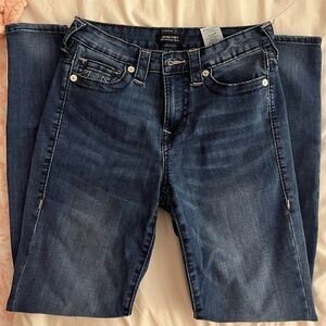 true religion jeans with pink stitching